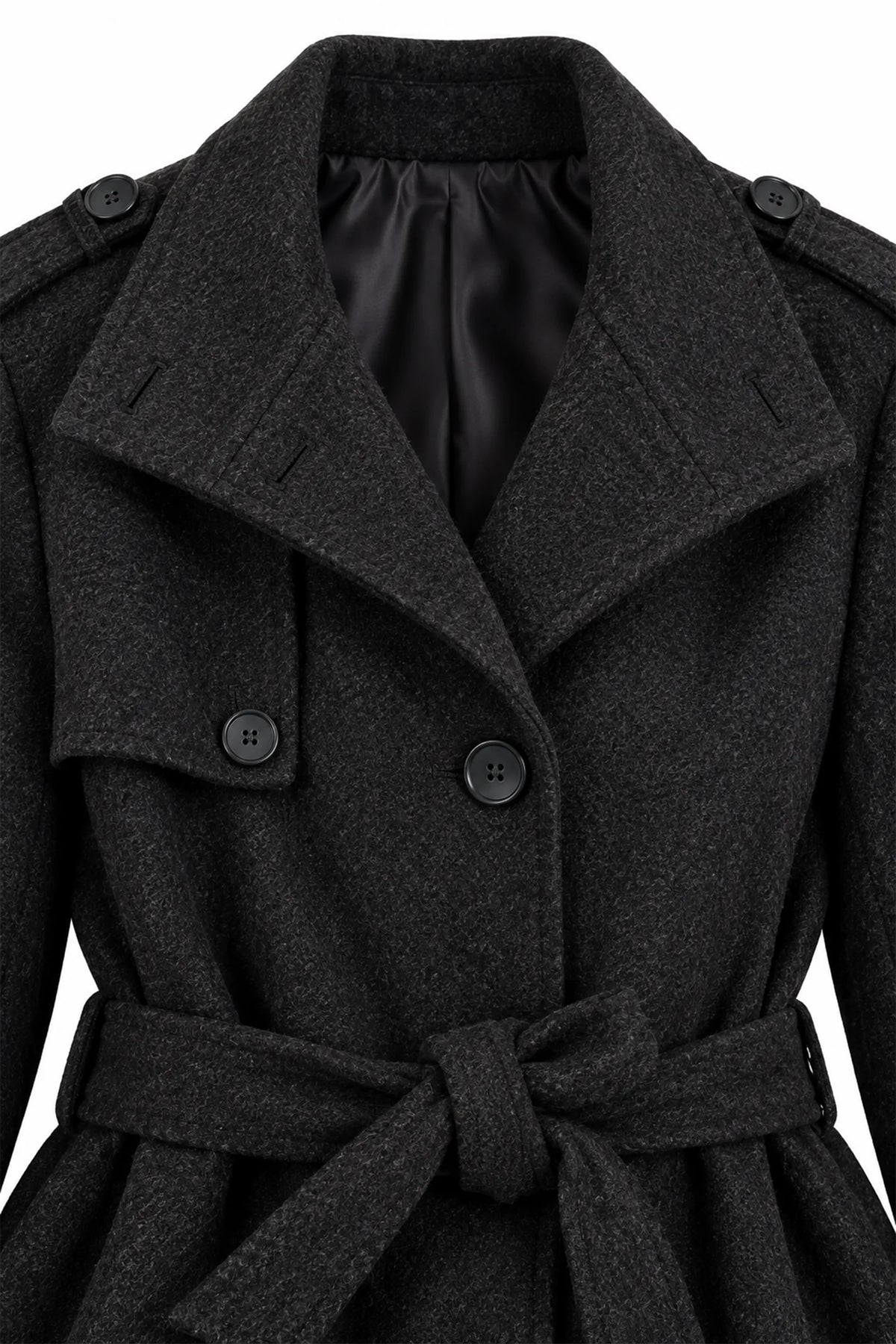 Jakne belted wool