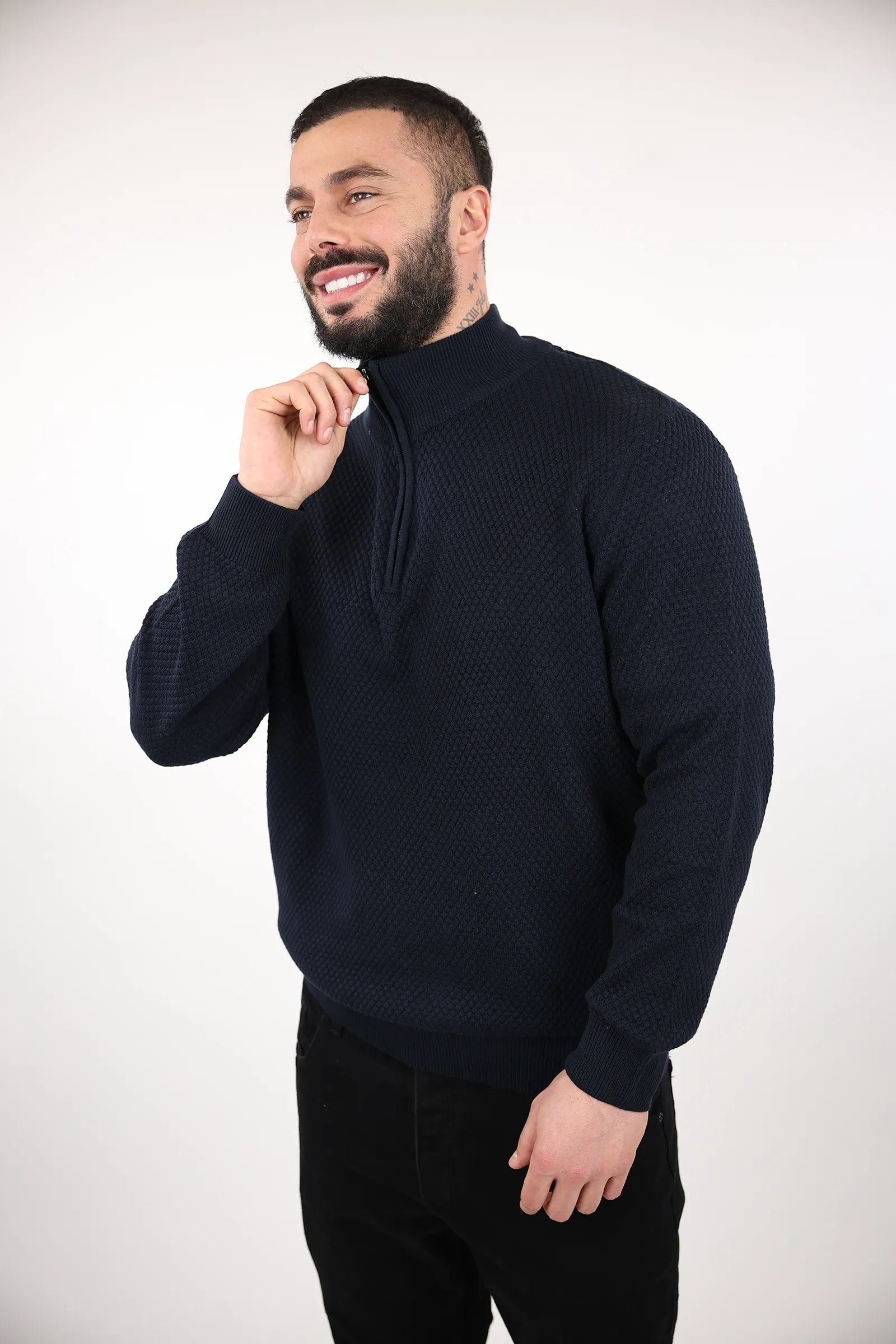 XHEMPER turtleneck zip