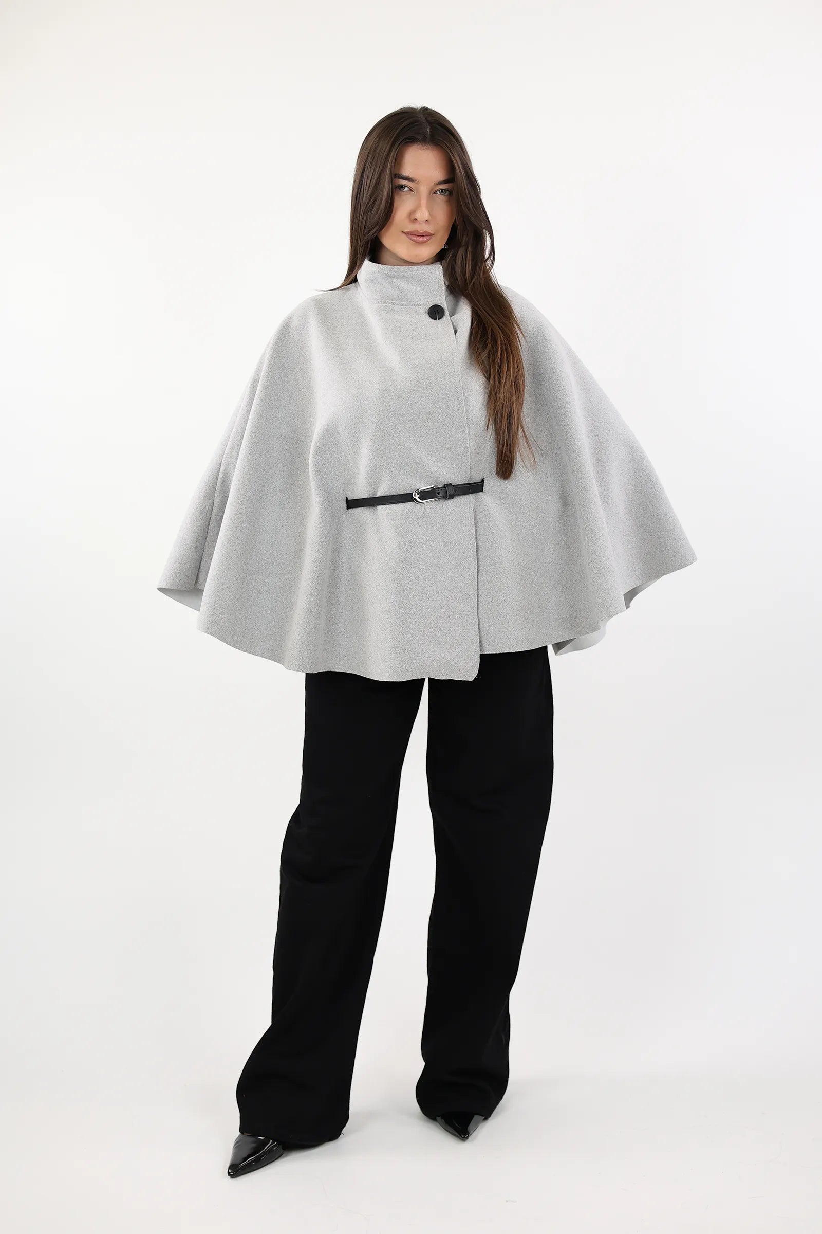 PALLTO BELTED PONCHO