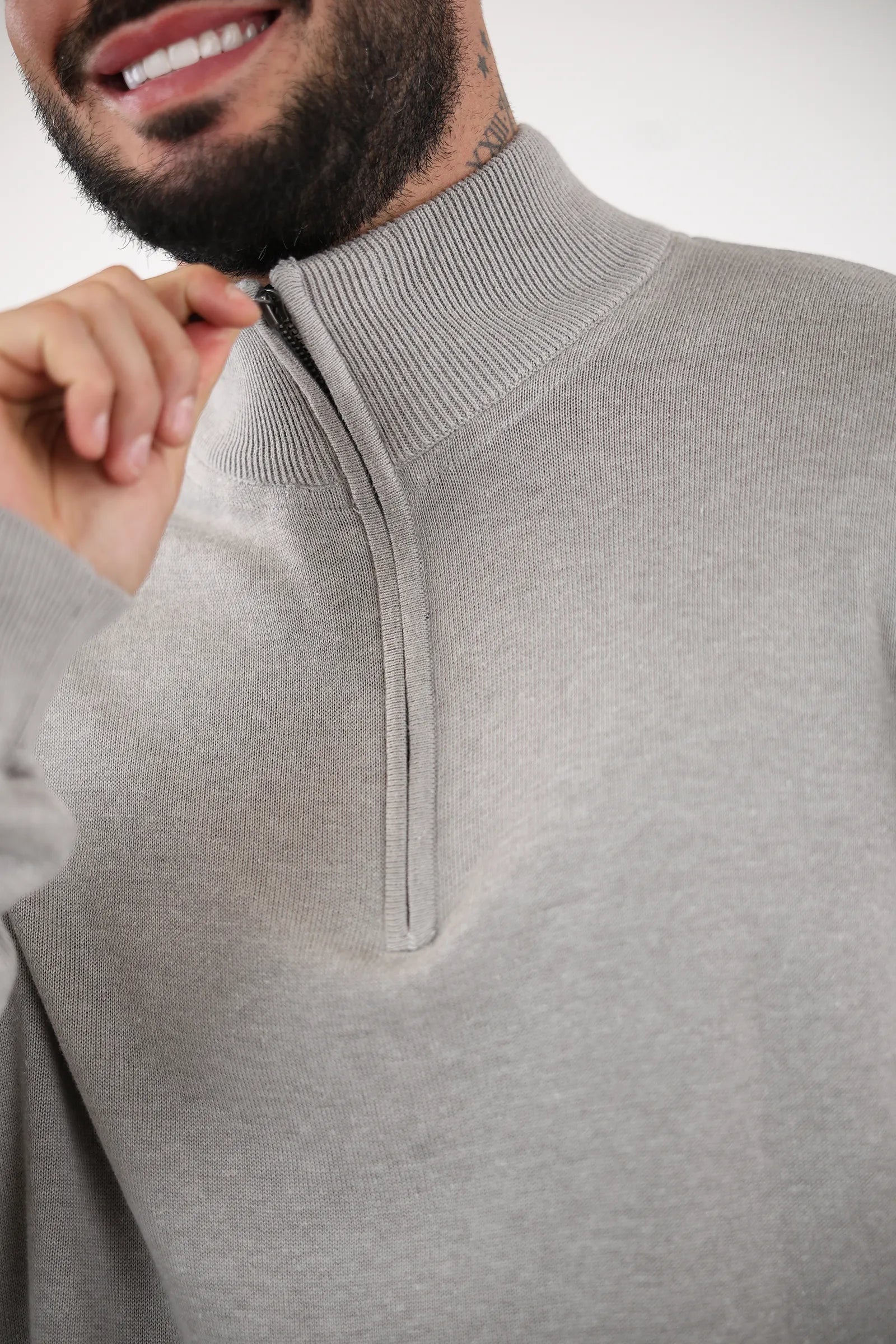 XHEMPER High Neck Zip up