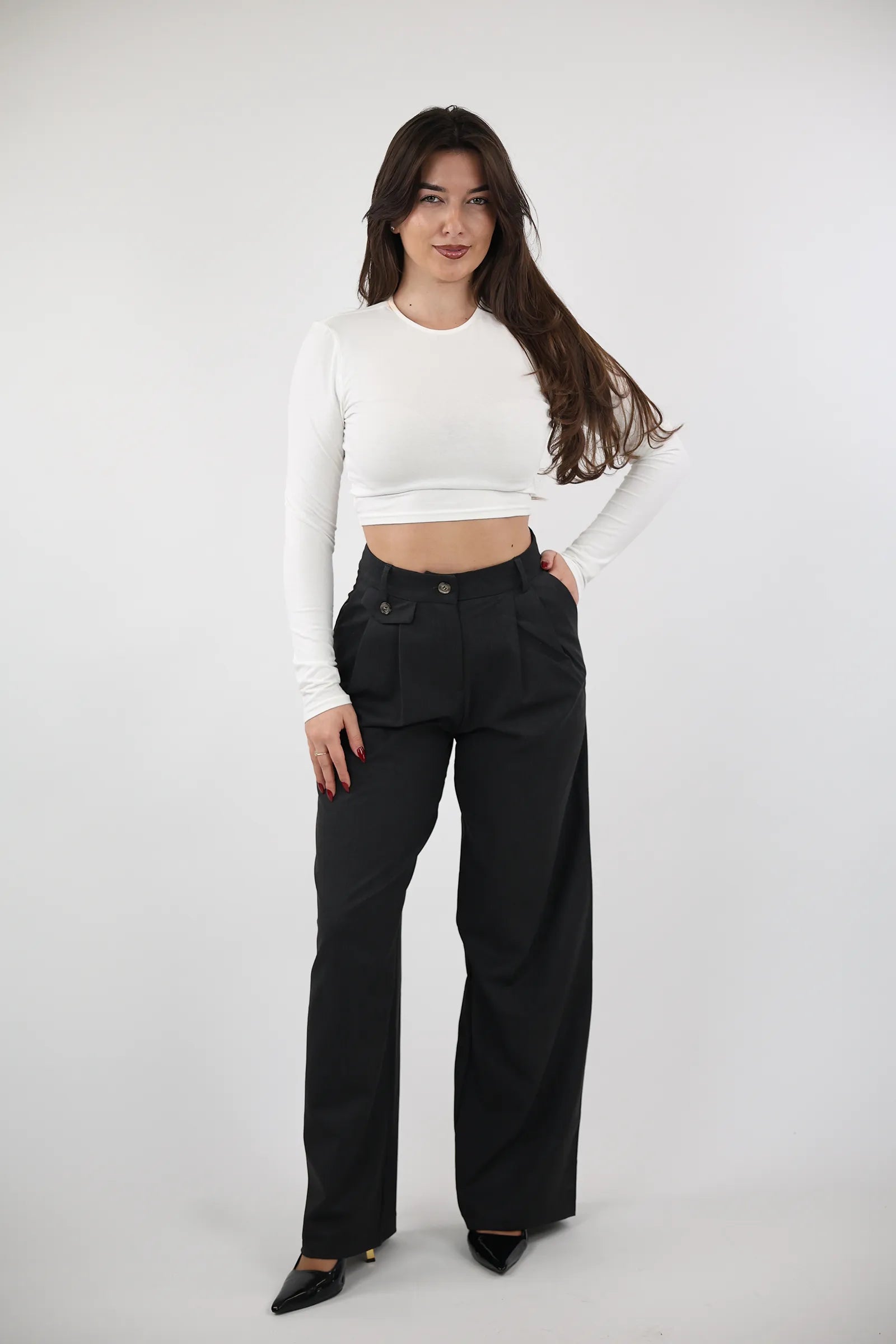 PANTALLONA Pleated Wide-Leg