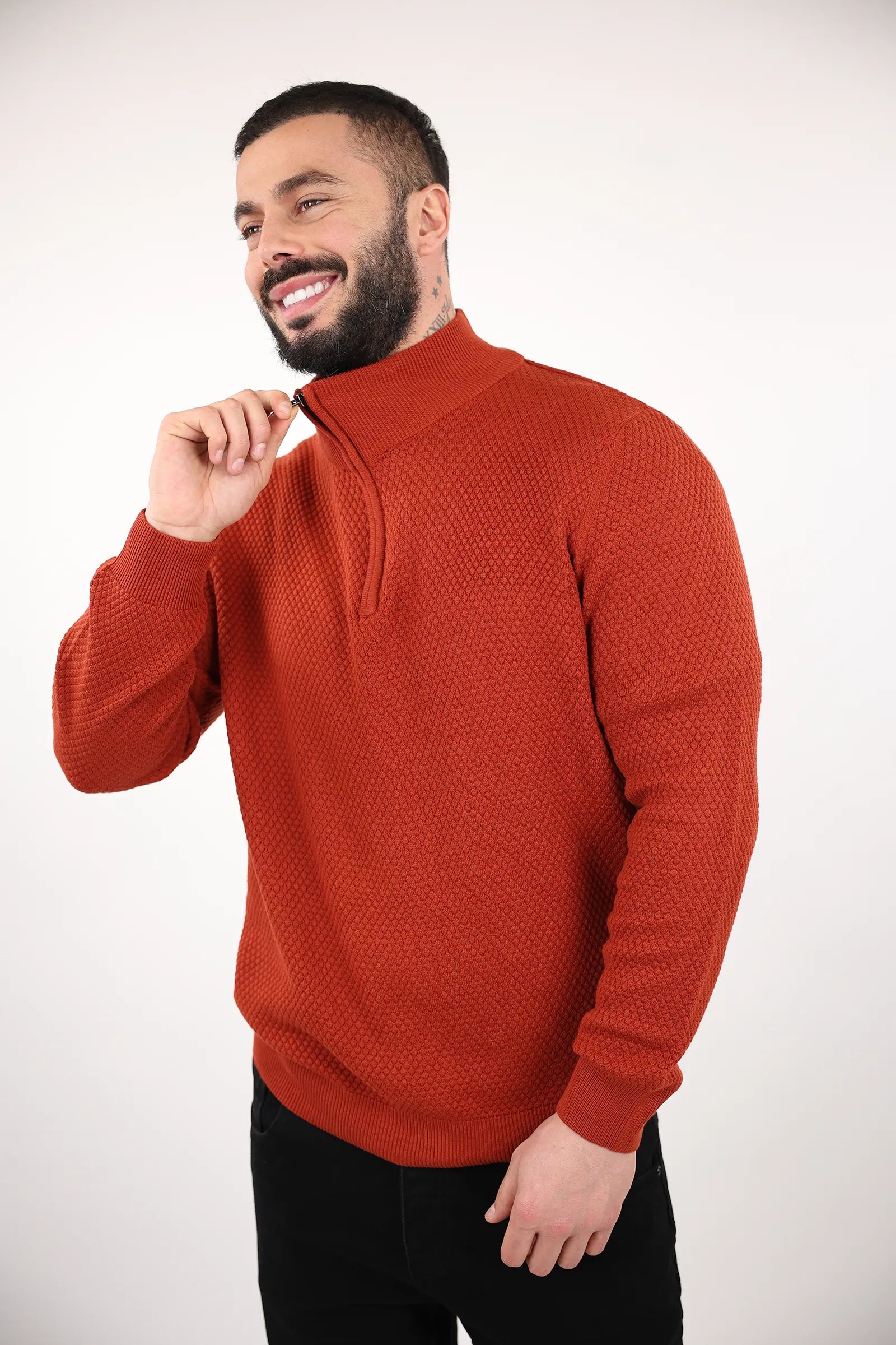 XHEMPER turtleneck zip