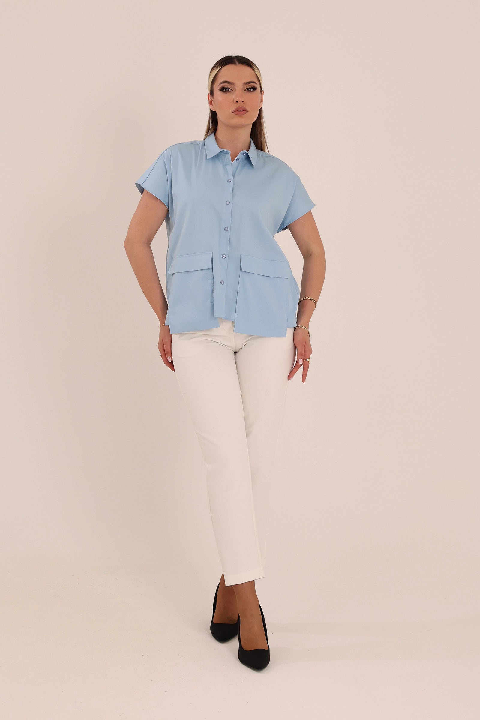 Kemishe blue button down
