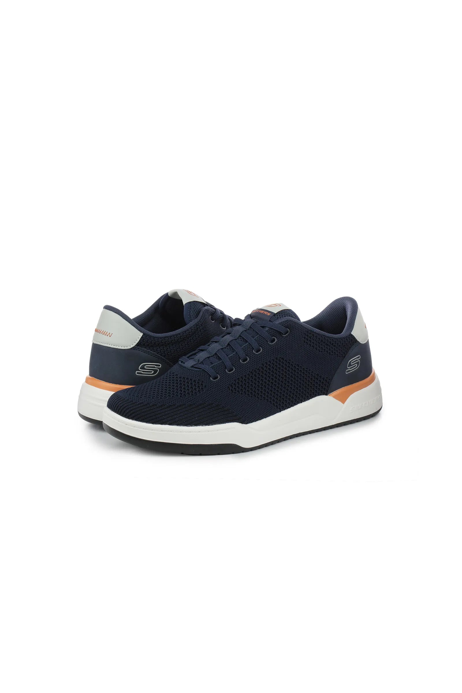 Skechers navy relaxed fit slip on trainers 210793-NVY