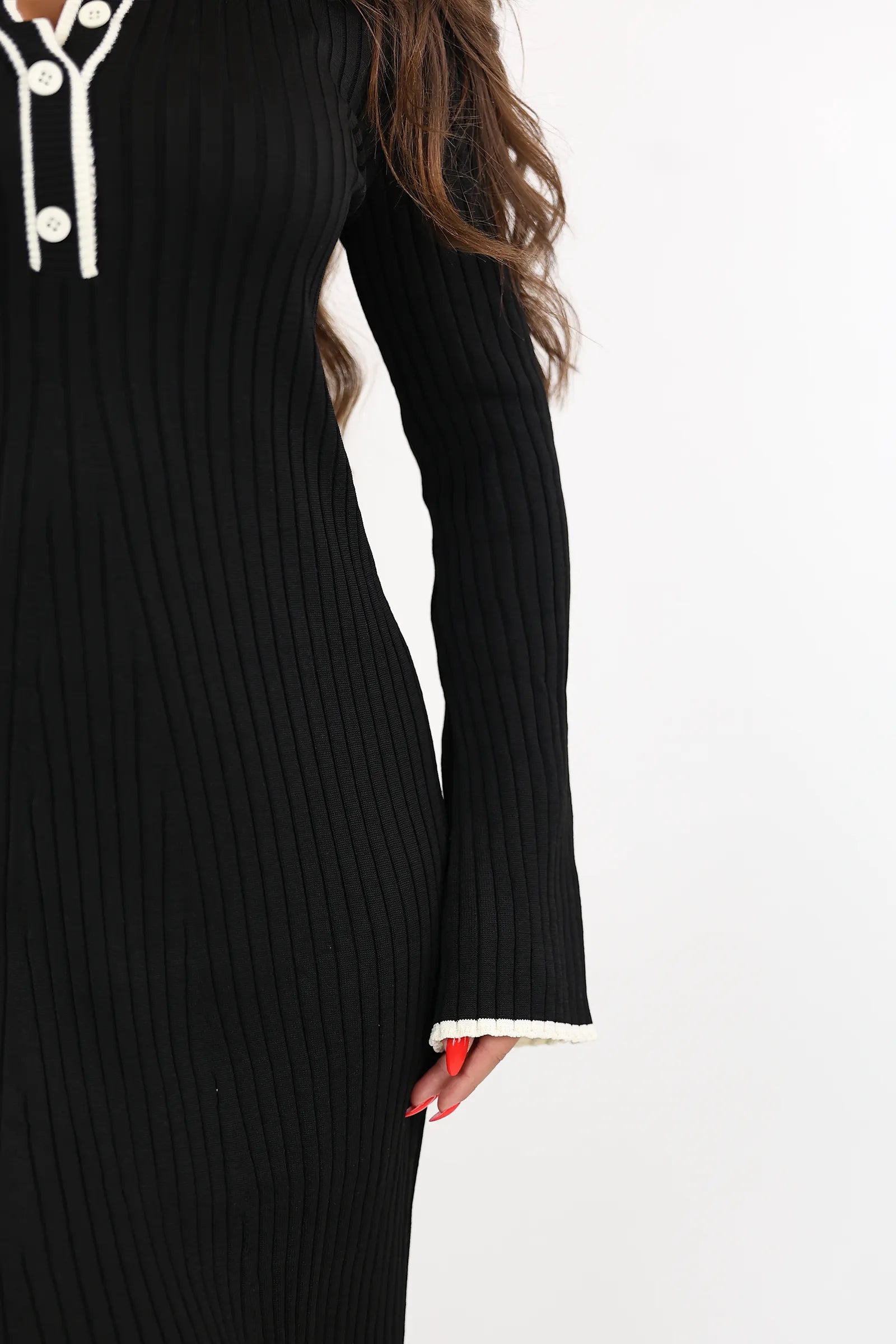 FUSTAN COLLARED KNIT