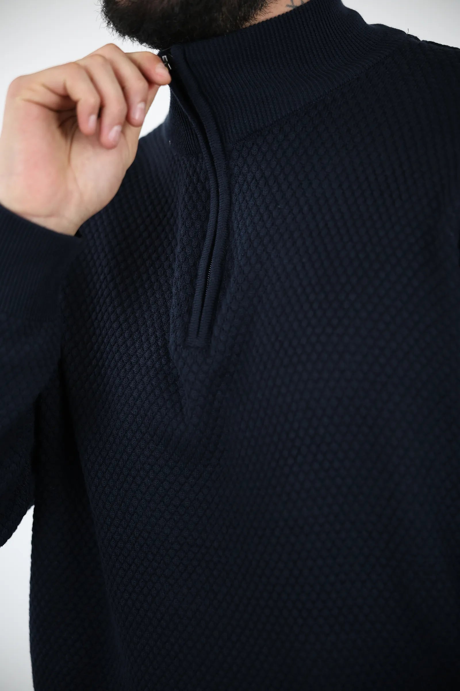 XHEMPER turtleneck zip