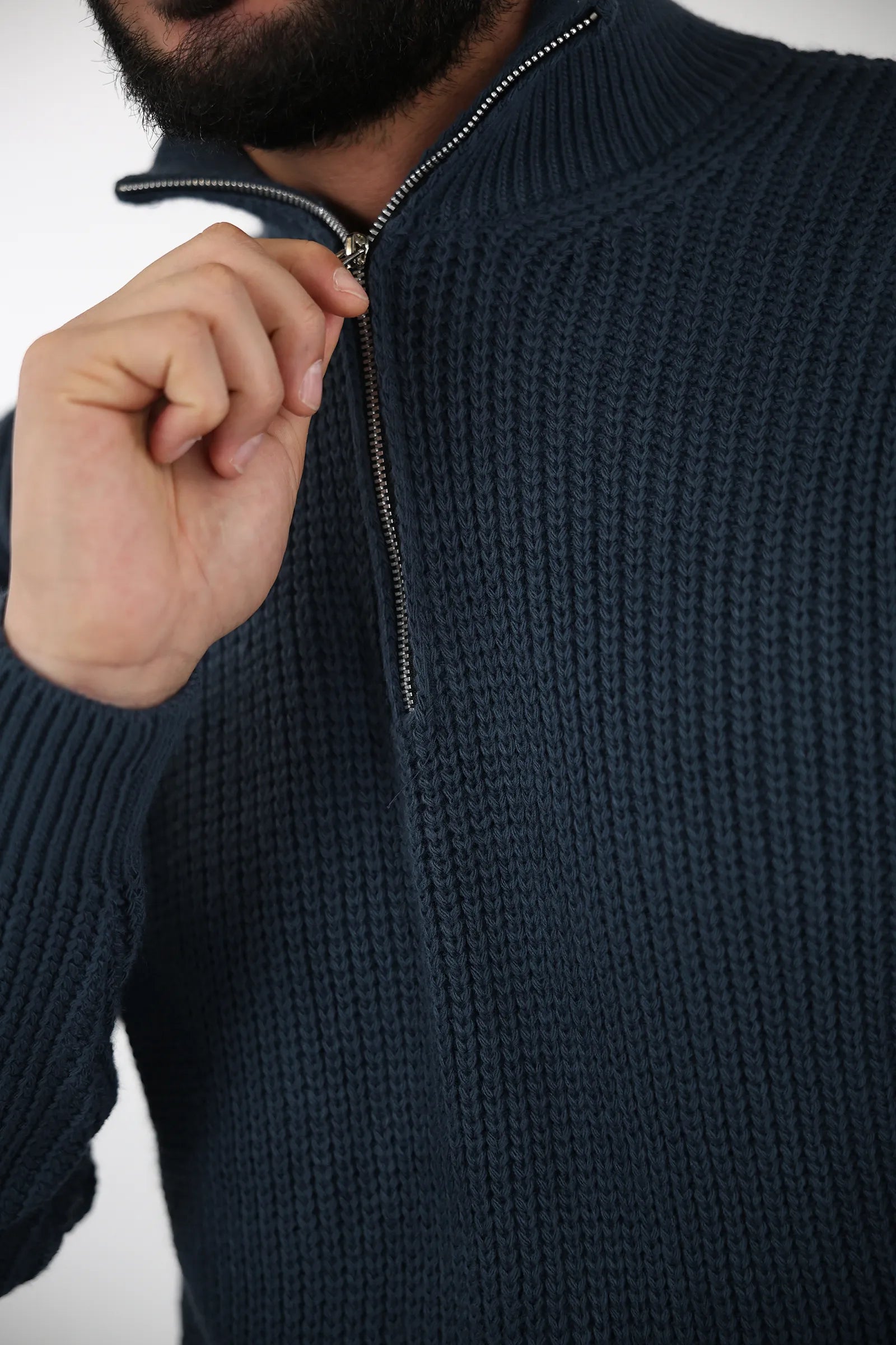 XHEMPER HALF-ZIP SWEATER