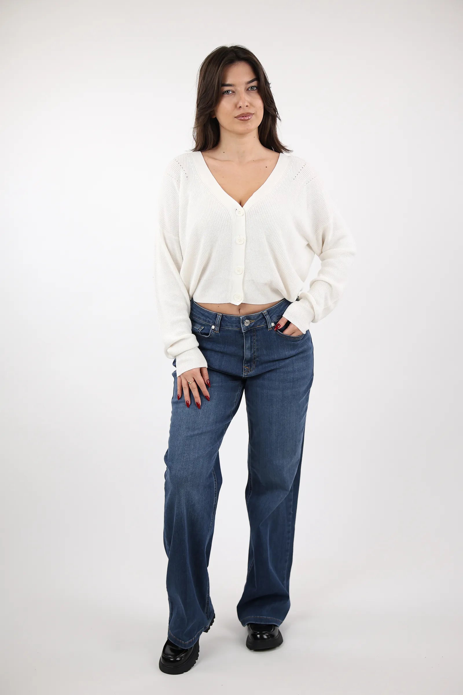 XHEMPER Soft Knit V-Neck