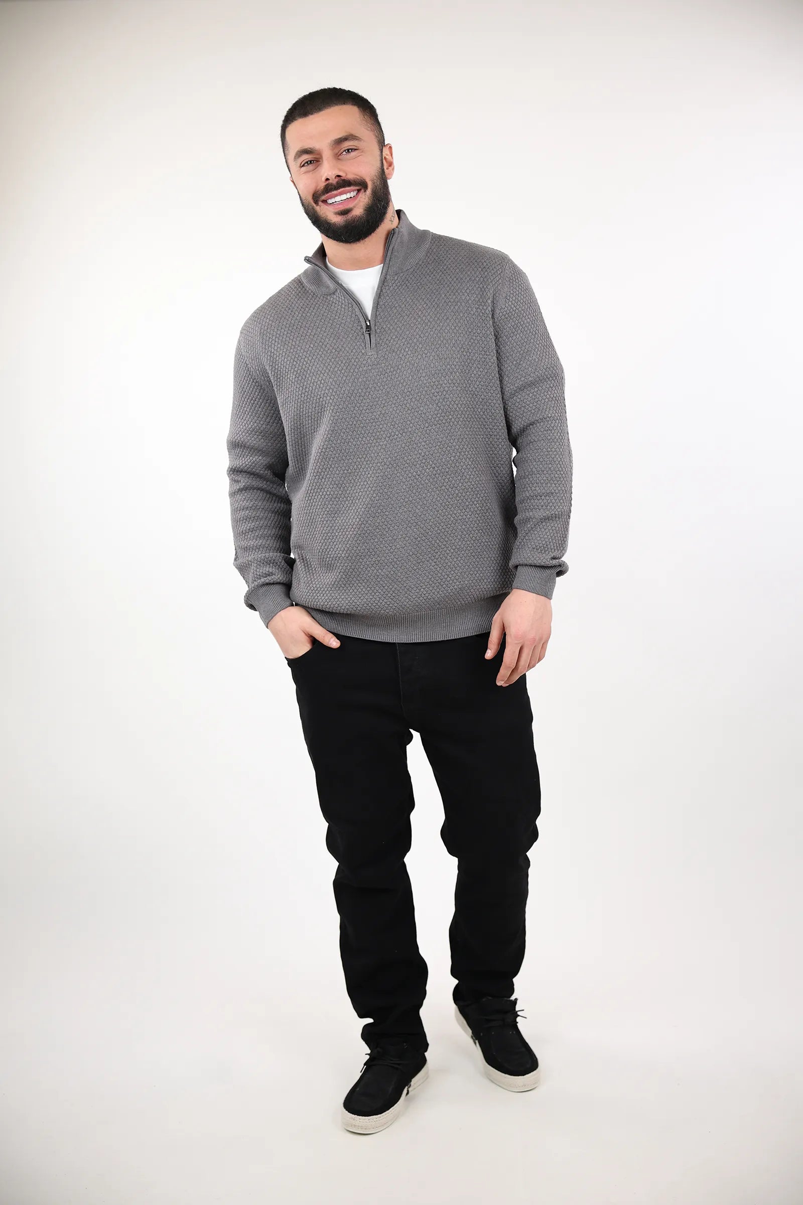 XHEMPER turtleneck zip