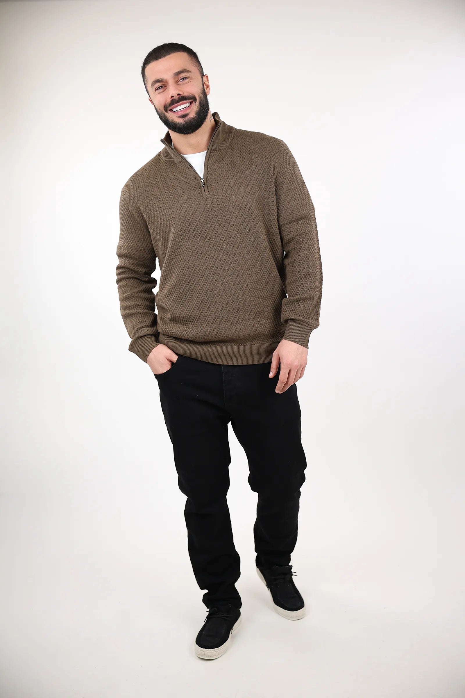 XHEMPER turtleneck zip