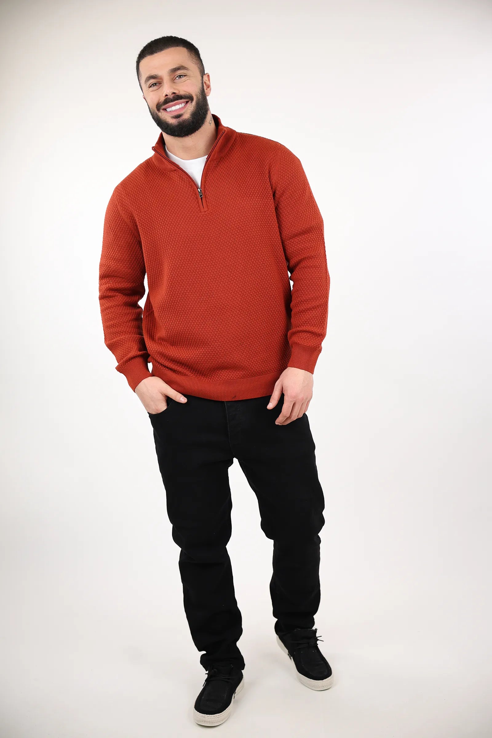 XHEMPER turtleneck zip