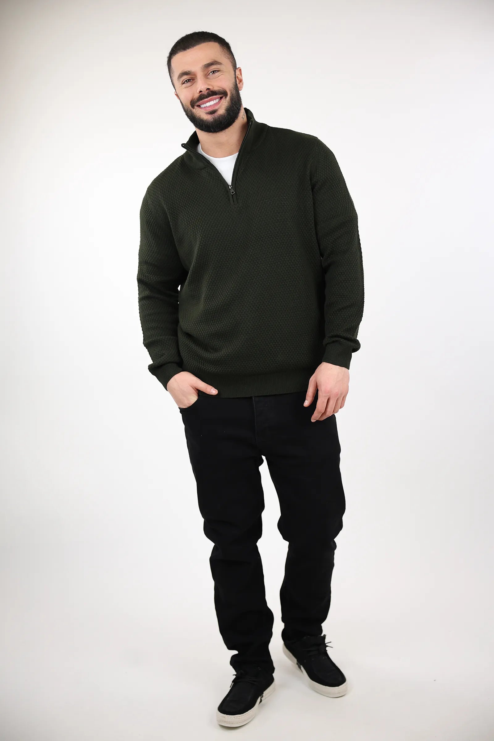 XHEMPER turtleneck zip
