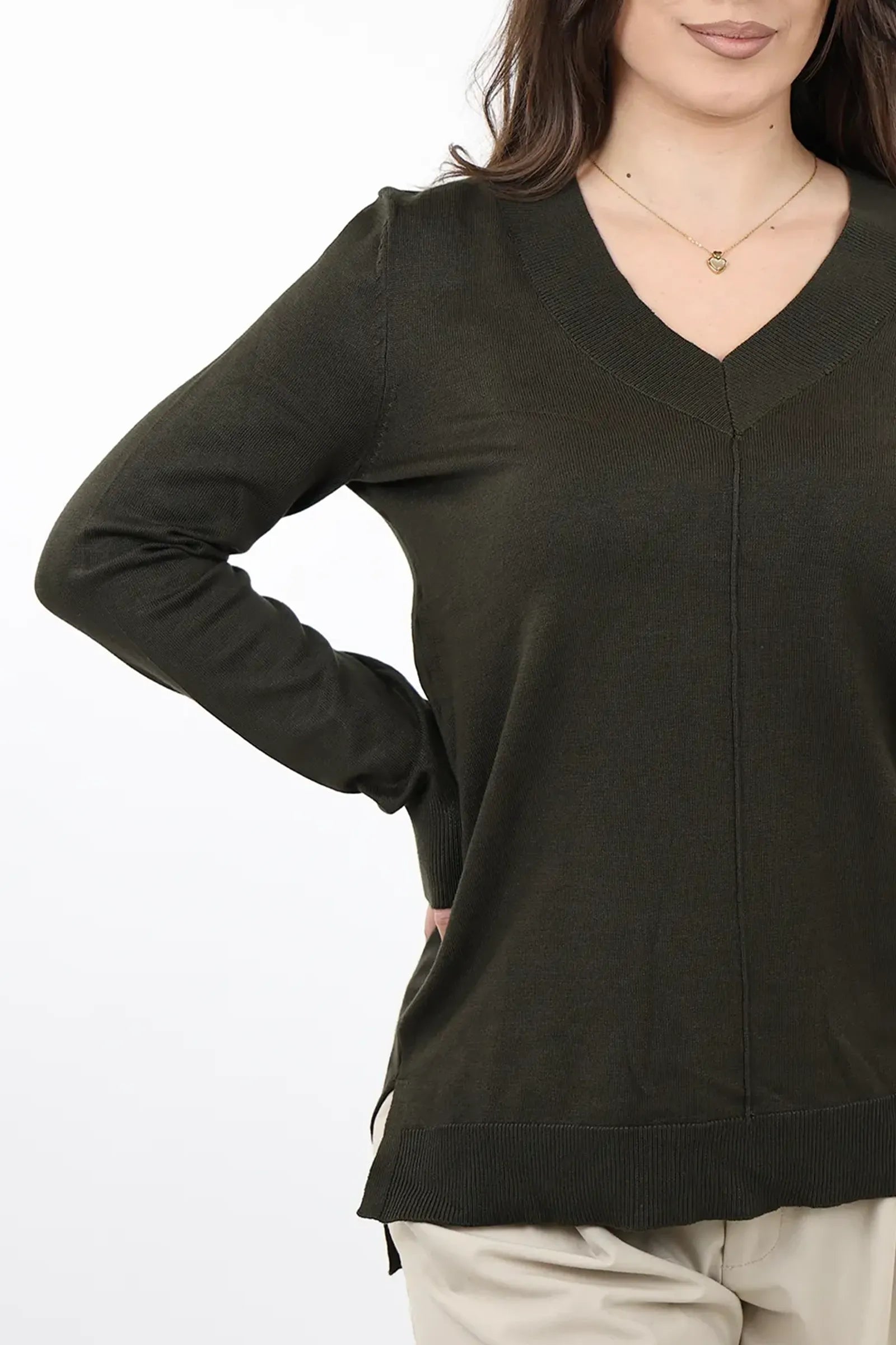 XHEMPER Merino V-Neck