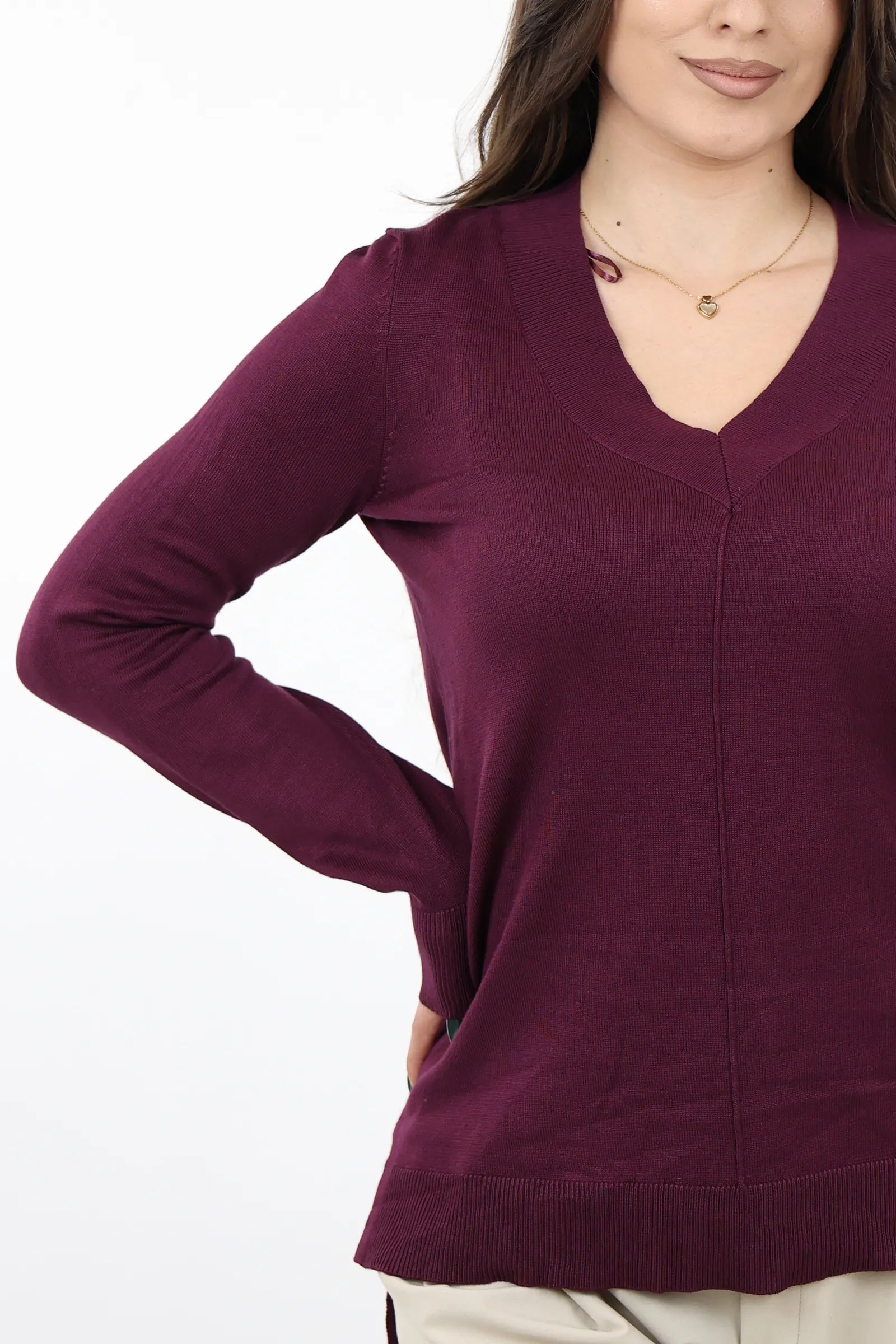 XHEMPER Merino V-Neck