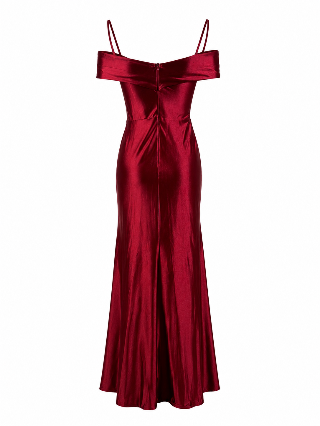 Fustan satin drapped