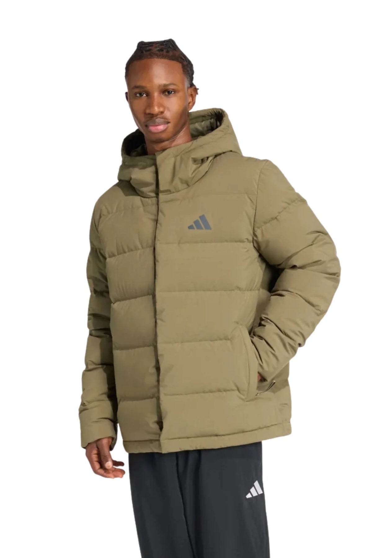 Jakne adidas helionic climawarm hooded down JX0580
